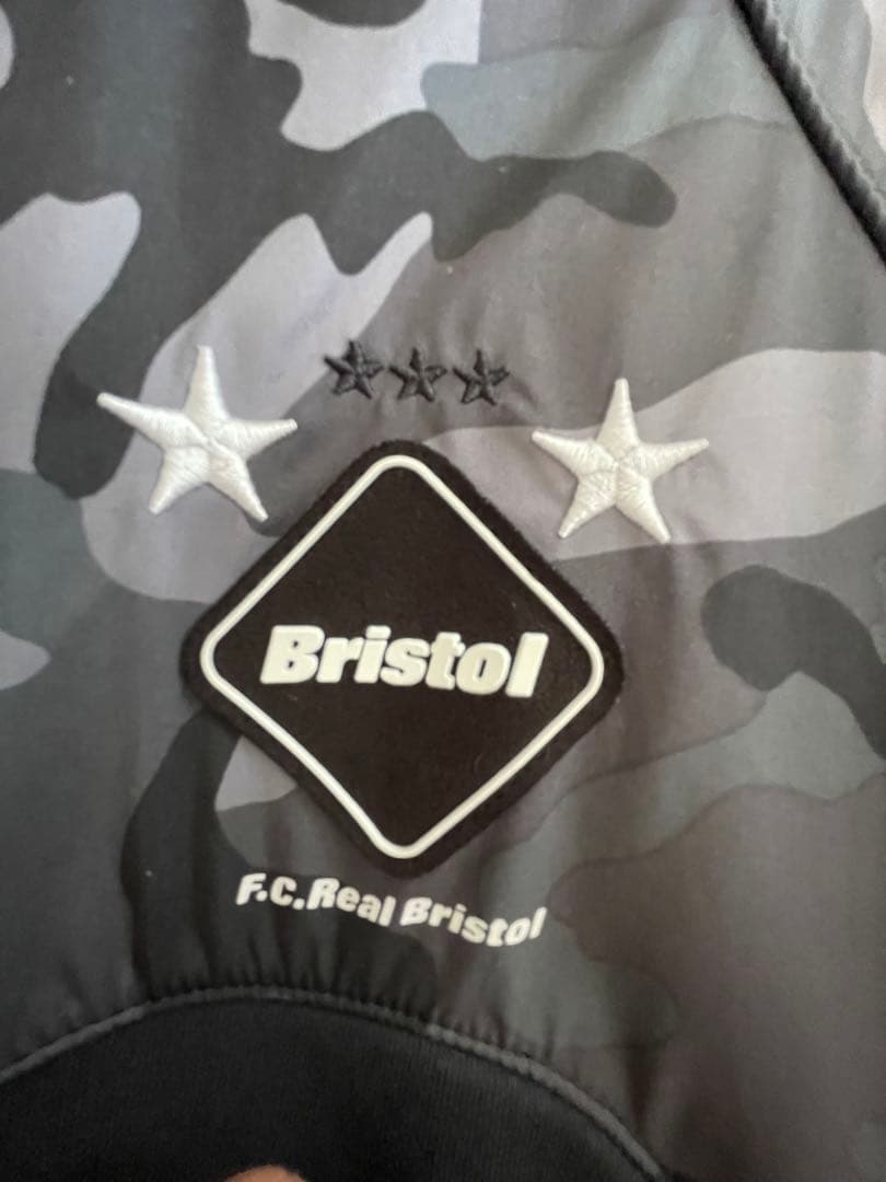 F.C.R.B. x NIKE カモブラック　スウェットパーカー XL