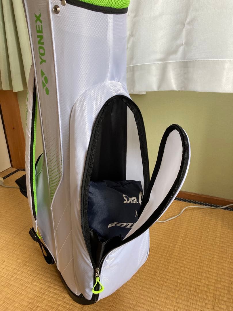 ヨネックスゴルフバック 軽量設計のホワイト/グリーンゴルフキャディバッグ