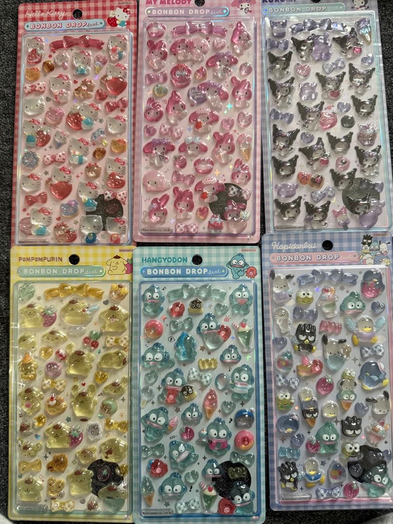 ボンボンドロップシール正規品　6セット　サンリオ