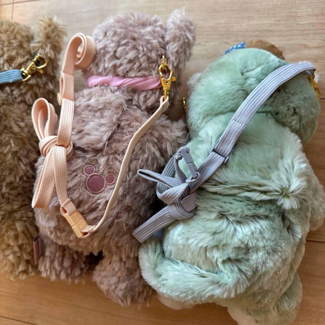 ハートウォーミングデイズ　ぬいぐるみポシェット　ダッフィー　ジェラトーニ　セット