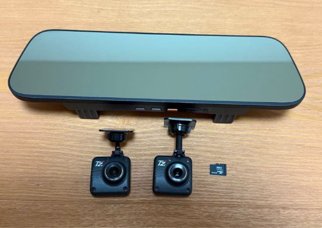 美品　TZ-D203MW ドラレコ　ミラー一体型　駐車監視ケーブル付