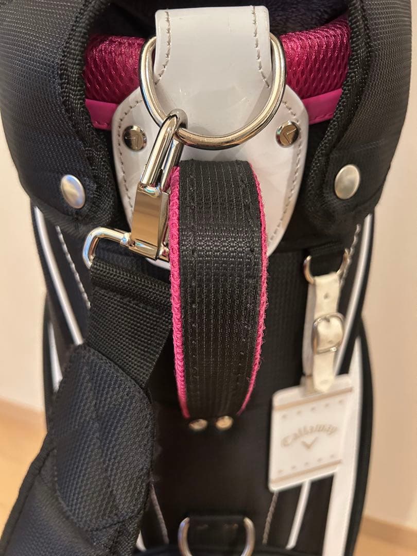 Callaway キャディバッグ 黒/白/ピンク