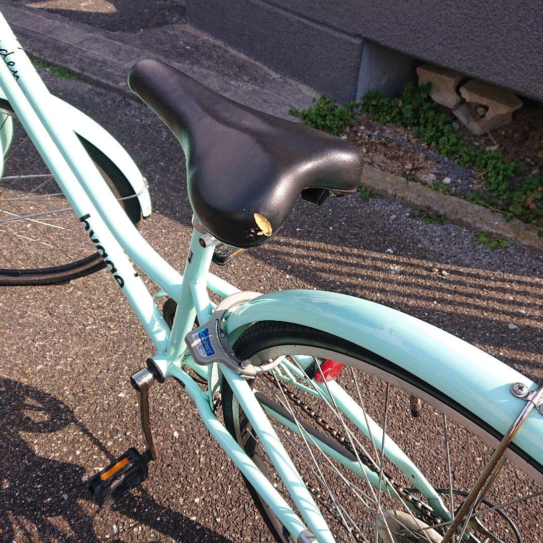 【こじろう】自転車 シティサイクル 26インチ ミントグリーン 女の子