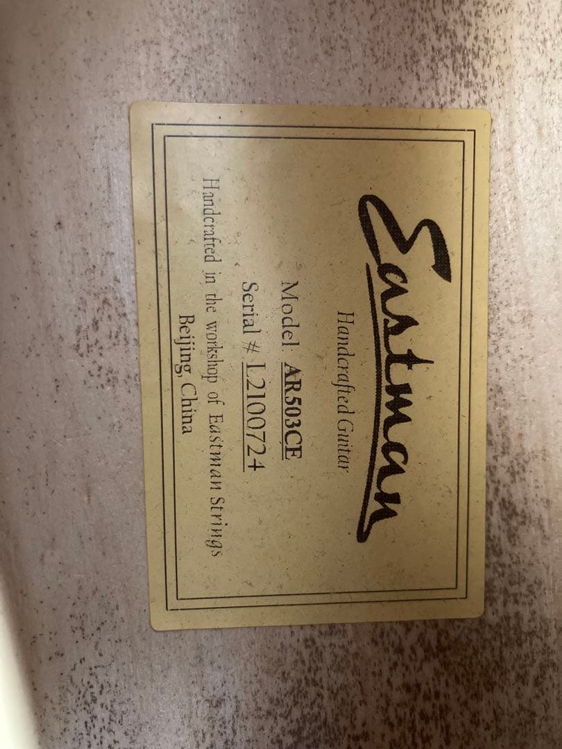 EASTMAN AR-503CE フルアコースティックギター