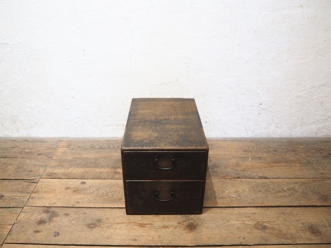 1267 アンティーク　小引き出し　収納棚　ケース　展示台　古家具古道具　レトロ