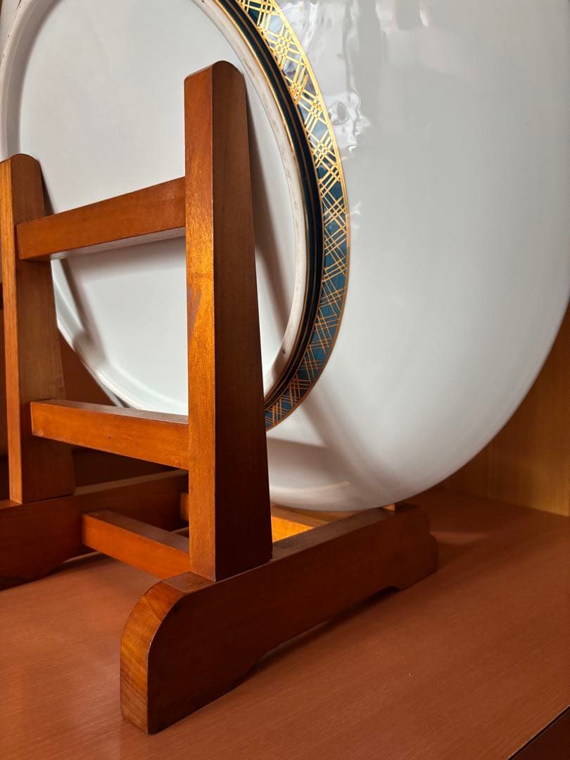 隆泉作　直径60cm 飾り皿　特大絵皿