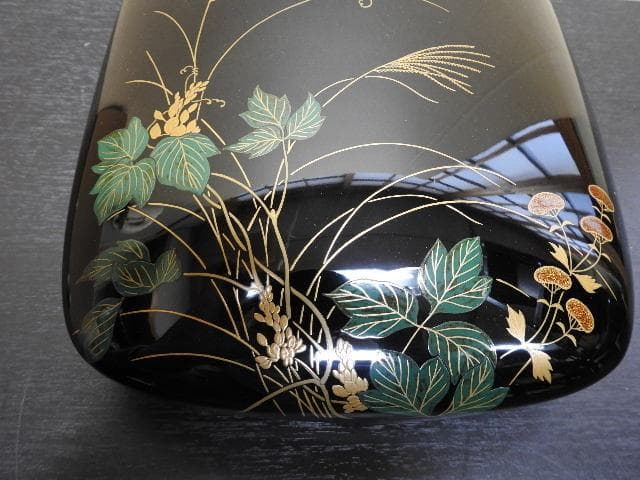 秋草図蒔絵硯箱　保存箱　MA332