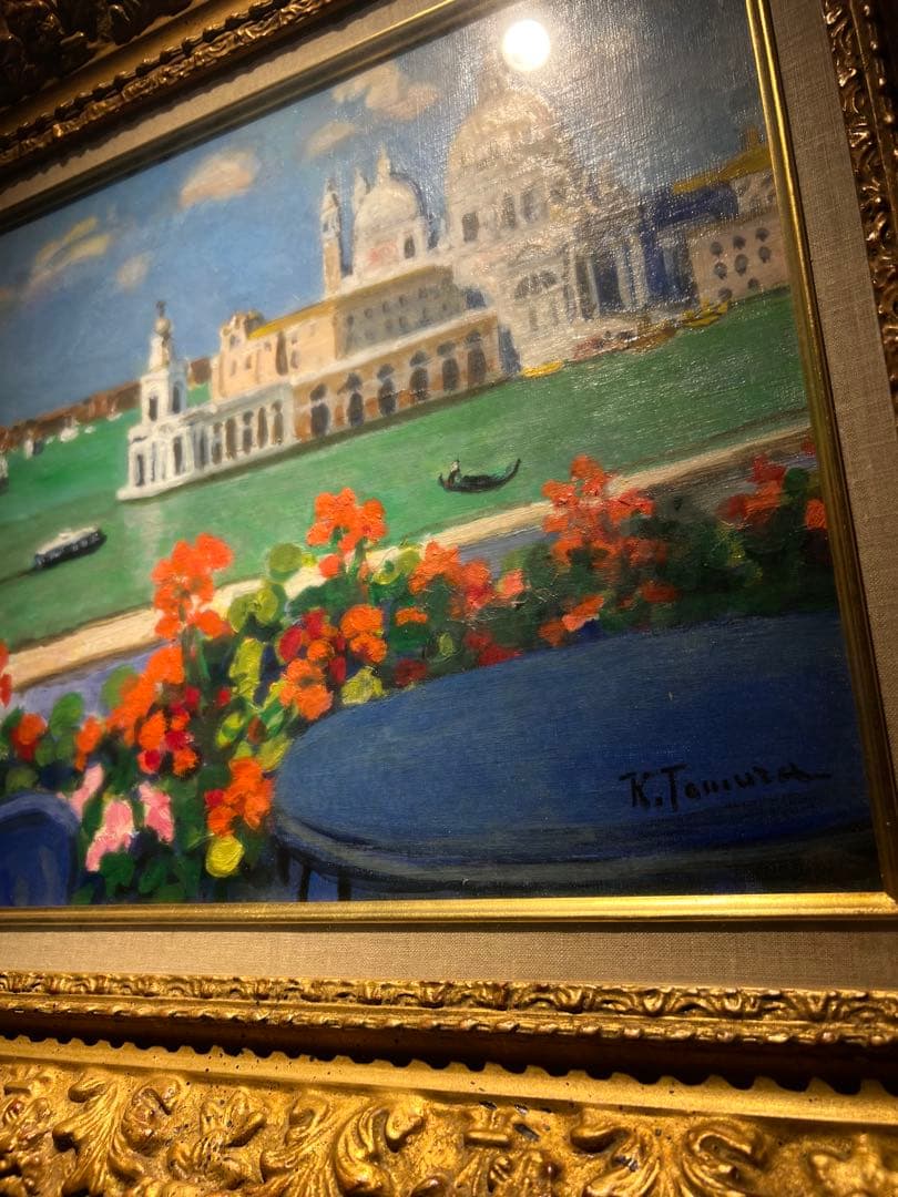 田村孝之介　文化功労者芸術院会員 肉筆油彩画【風景画】