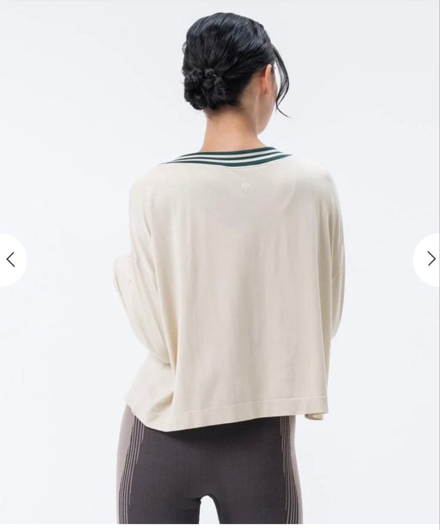 【SUKALA】 ブラトップ付きカレッジVネックプルオーバー