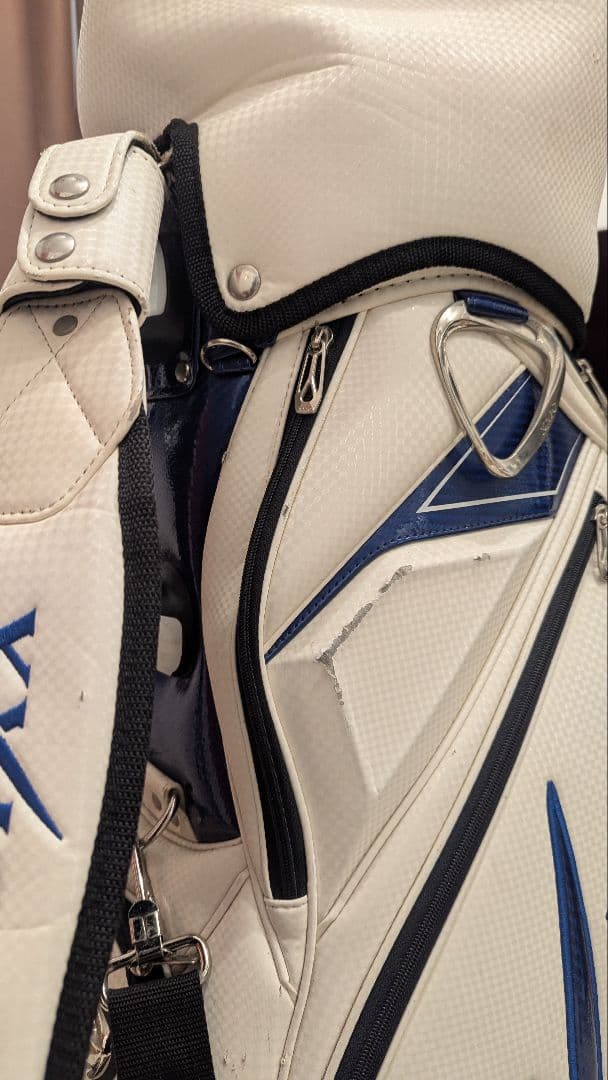 XXIO キャディバッグ プロレプリカ　ホワイト/ブルー