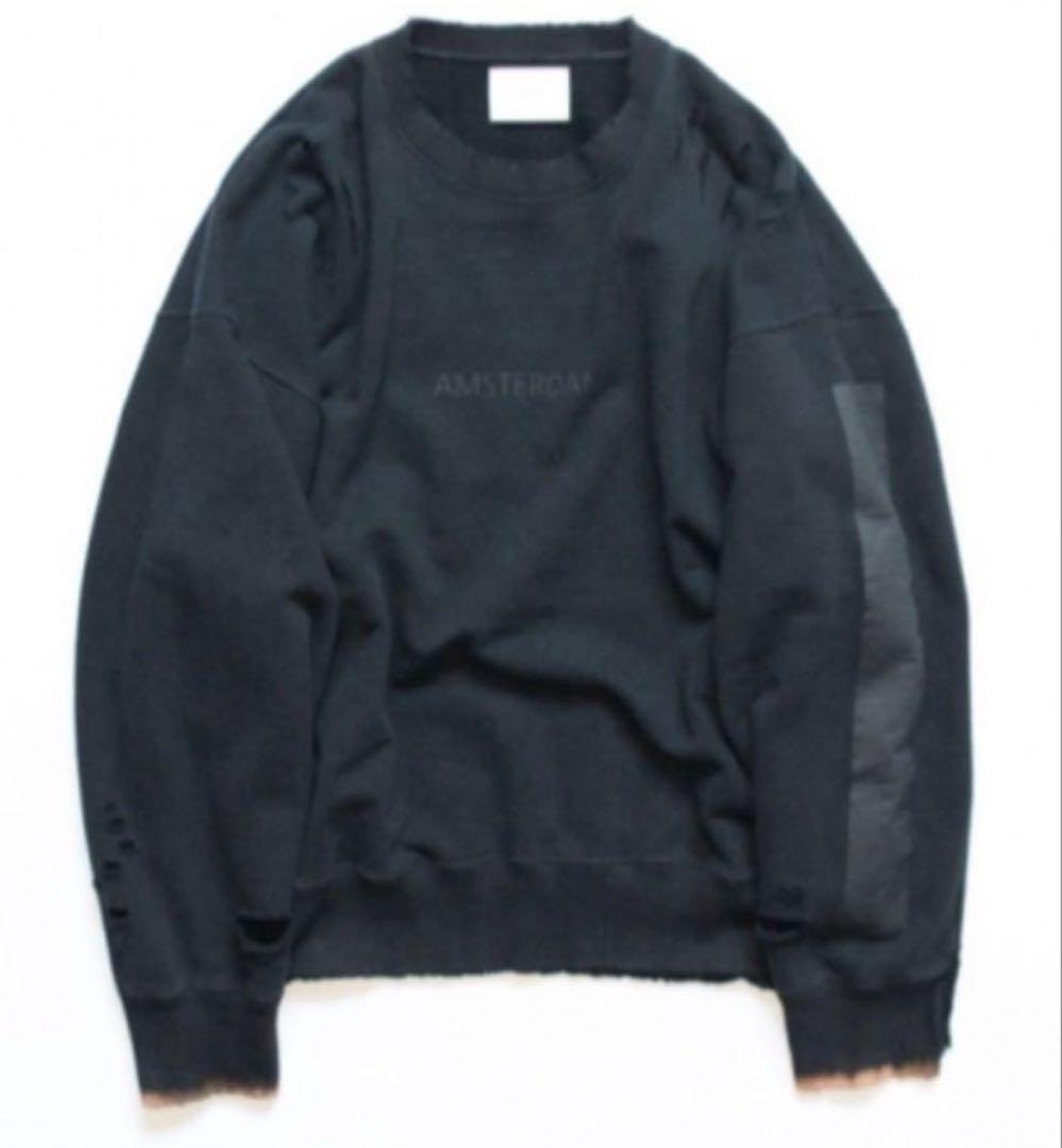 stein ダメージ加工 ブラックスウェット