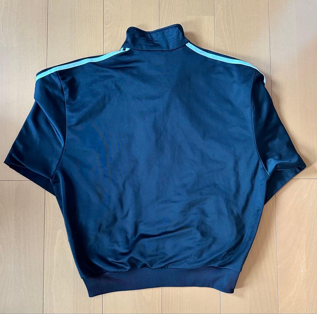 80s 万国旗タグ アディダス adidas トラックジャケット 黒 S
