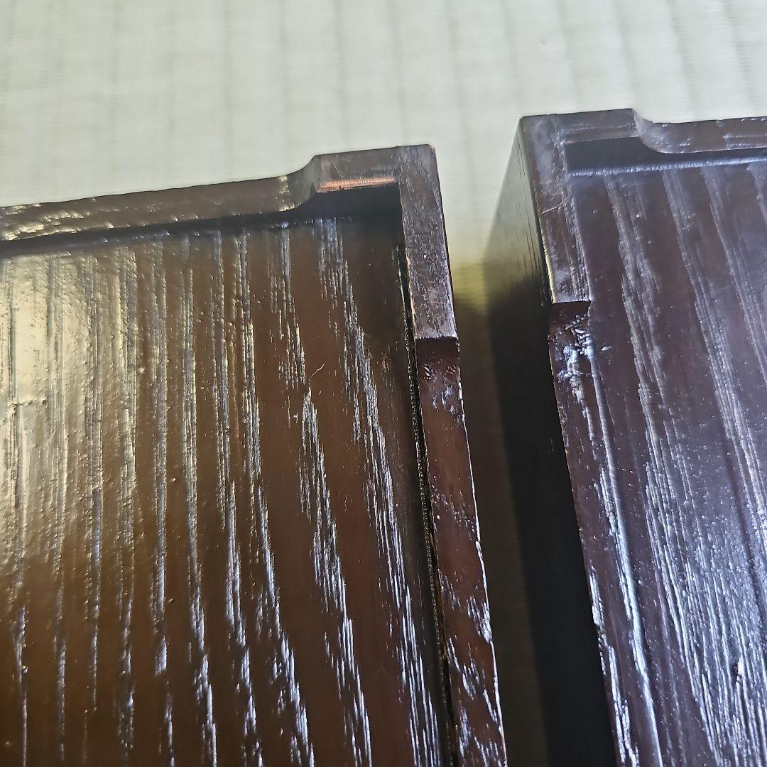 明治ロマン/1870年物/当時物】戦前物 漆塗り弁当箱 漆器 膳の箱 四客4客