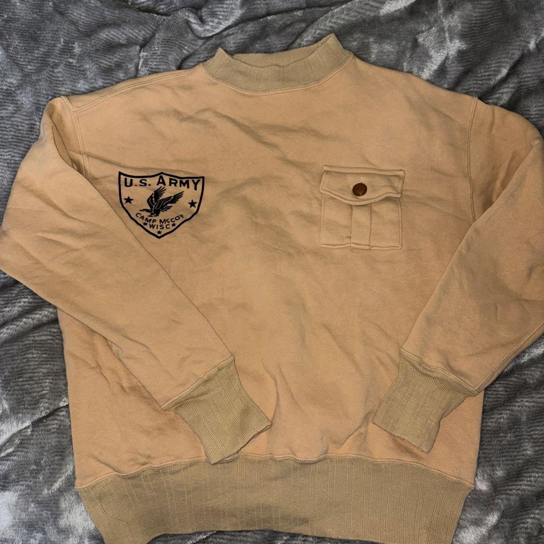 ウエアハウス U.S. ARMY ベージュ トレーナー 42／L