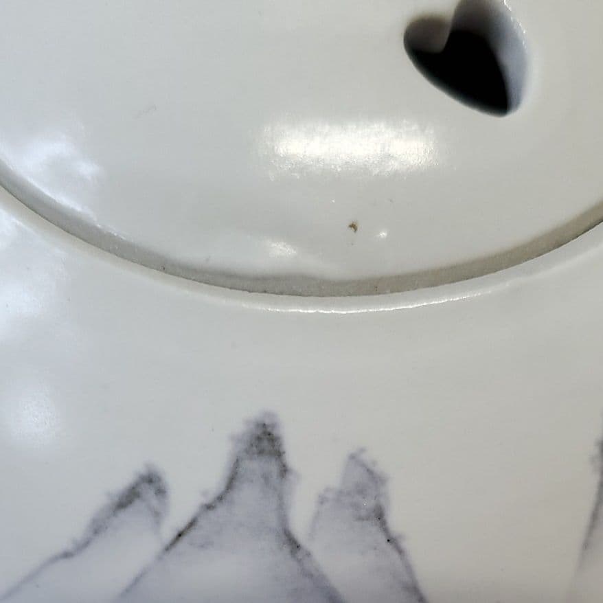 九谷焼 山水 香炉