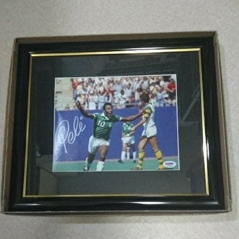 ペレ直筆サイン写真ポートレート PSA/DNAの証明書付