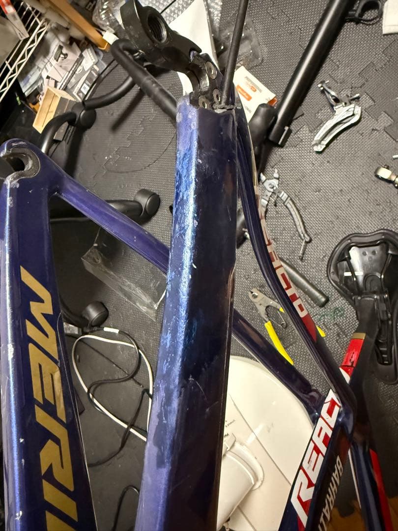 ロードバイクフレーム　ジャンク品　リアクト4000