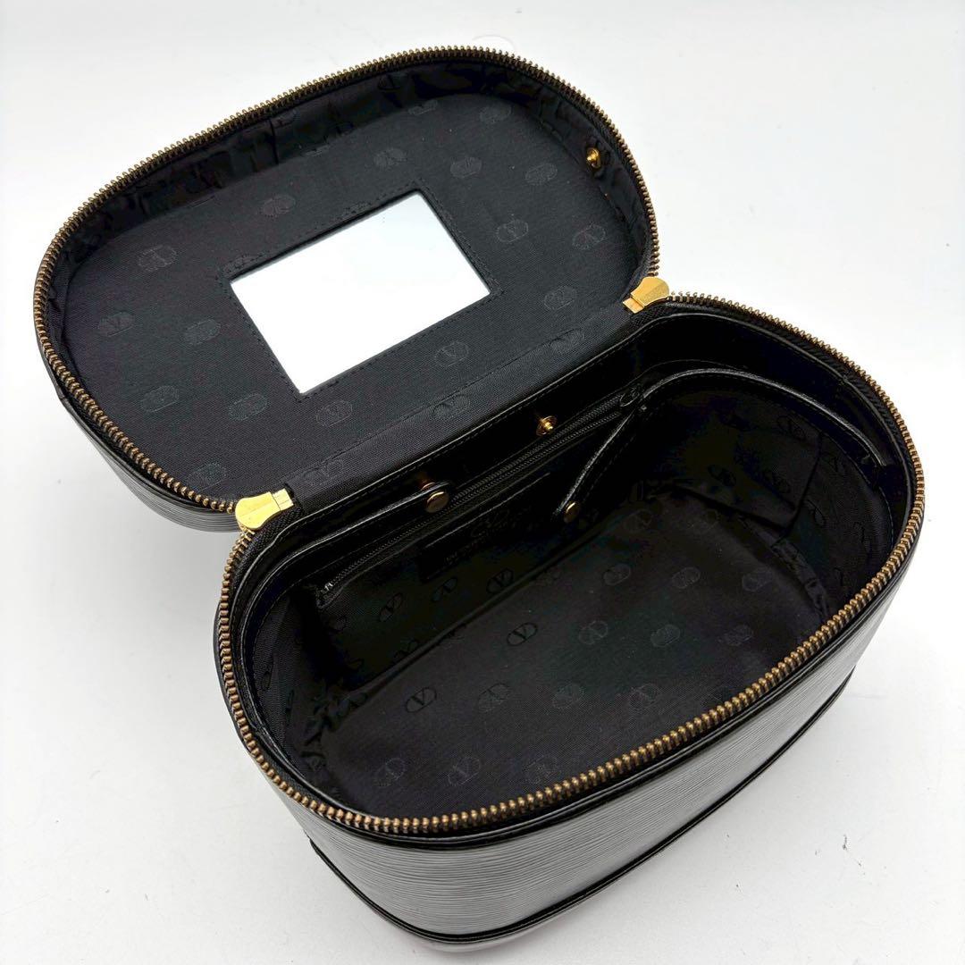 ヴァレンティノガラヴァーニ バニティ ハンドバッグ レザー ブラック チャーム