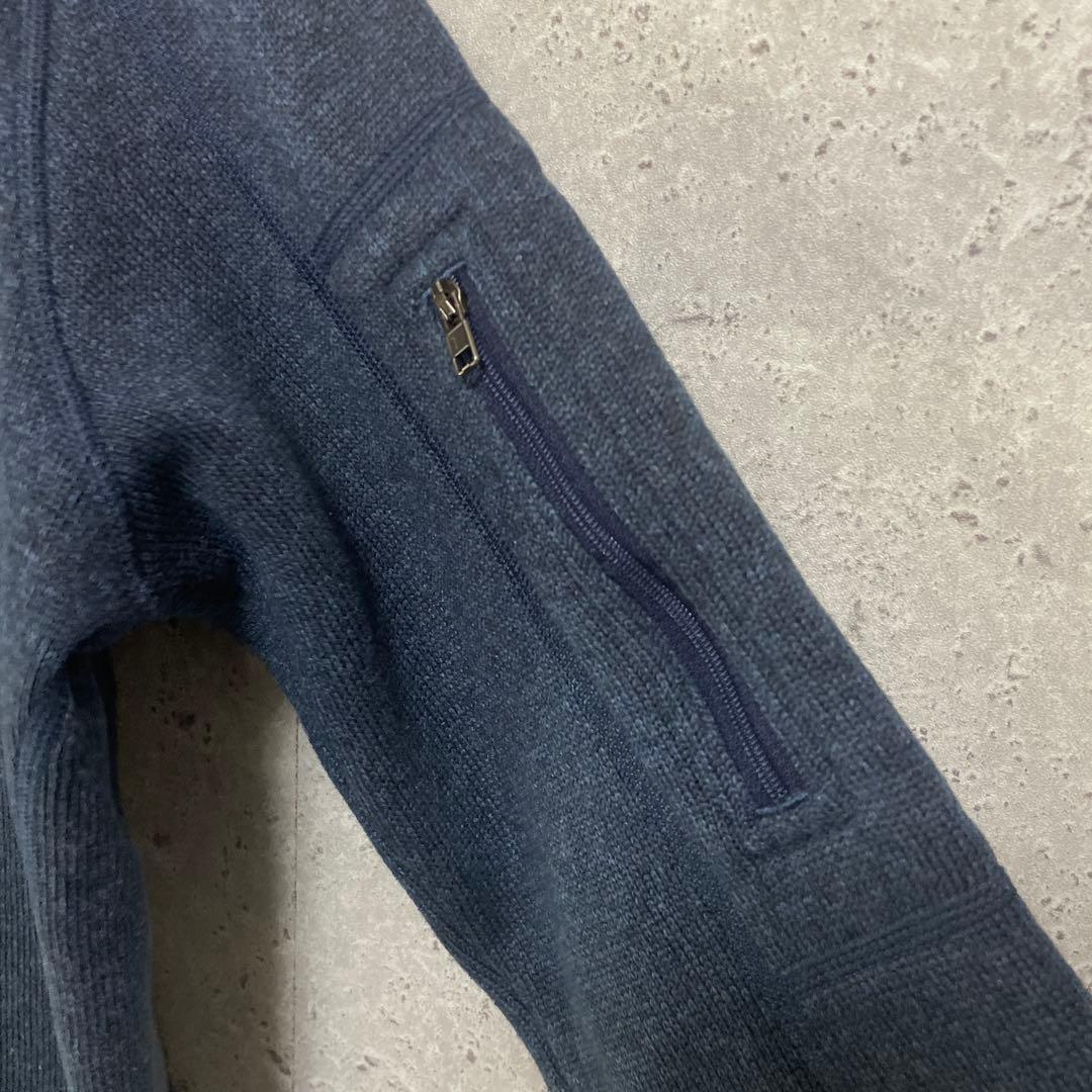 パタゴニア　ベターセーター　ハーフジップ　刺繍ロゴ　古着　M