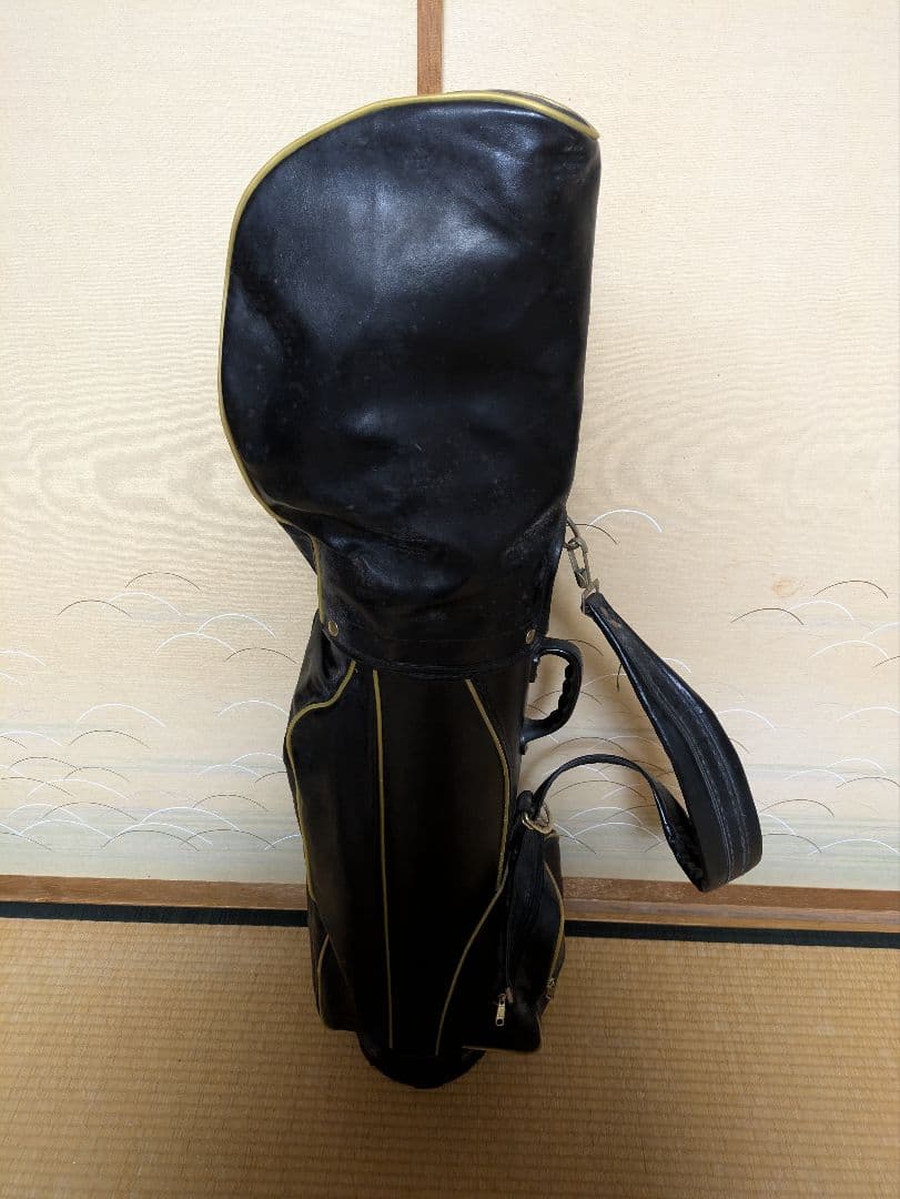 ゴルフバッグ レザー製 Golden Elite クラブセット付き