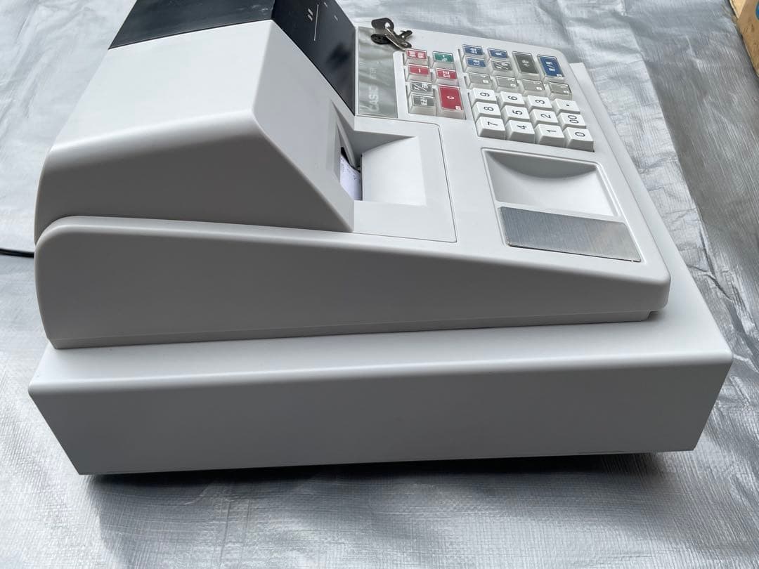 【動作品】CASIO カシオ電子レジスター 107ER 本体・鍵・取扱説明書付