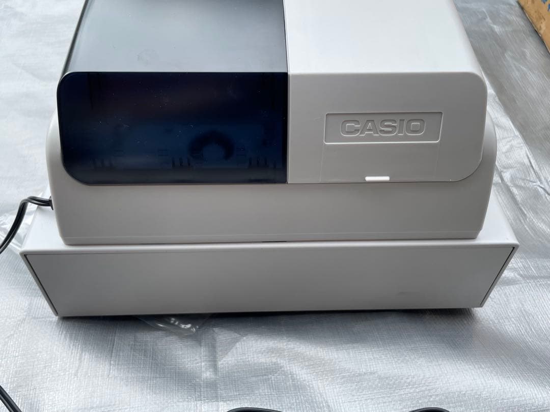 【動作品】CASIO カシオ電子レジスター 107ER 本体・鍵・取扱説明書付
