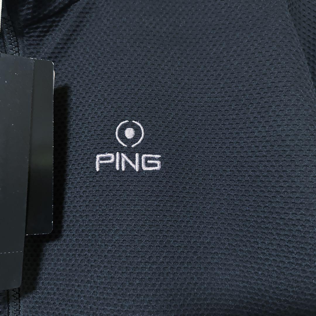 【新品】 PING ピン ロゴ フルジップ ジャケット アウター ブラック M