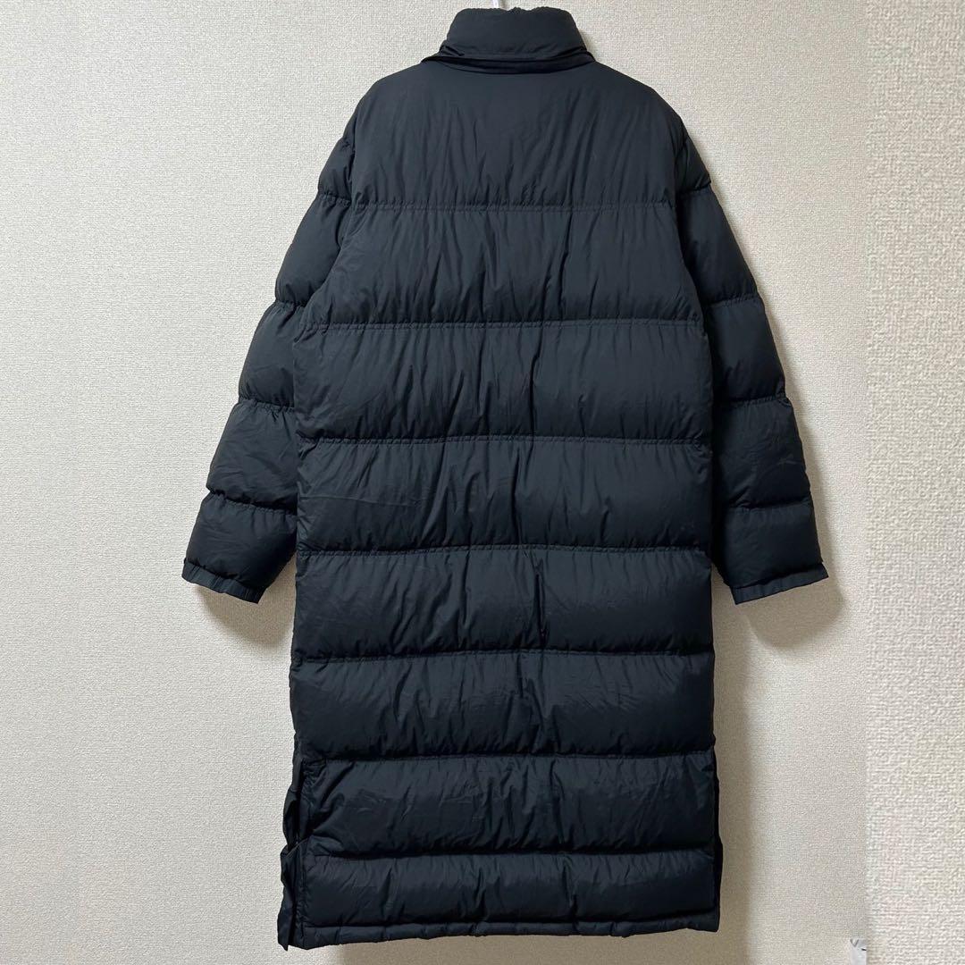 ナイキ【XL】ロングダウンコート　ベンチコート　軽量　ブラック　スポーツ　秋冬