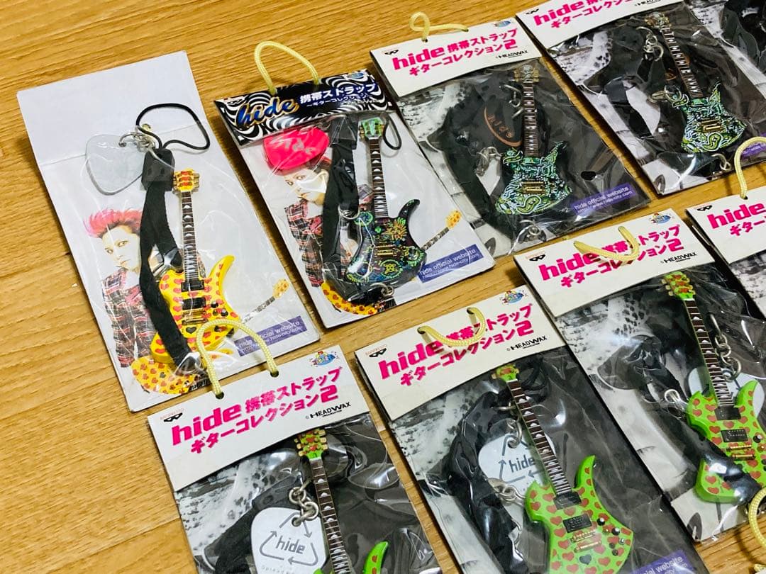 hide 携帯ストラップ ギターコレクション 20セット 新品未開封 当時モノ