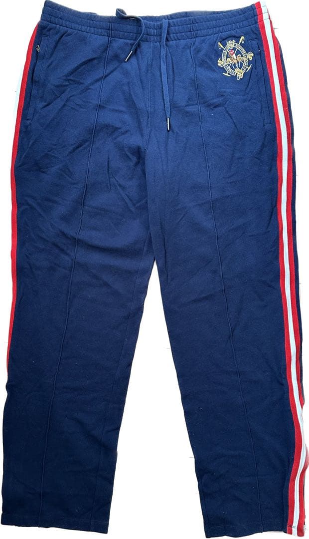 未使用品　90s ポロ・ラルフ・ローレン トラック　ジャージパンツ ネイビー