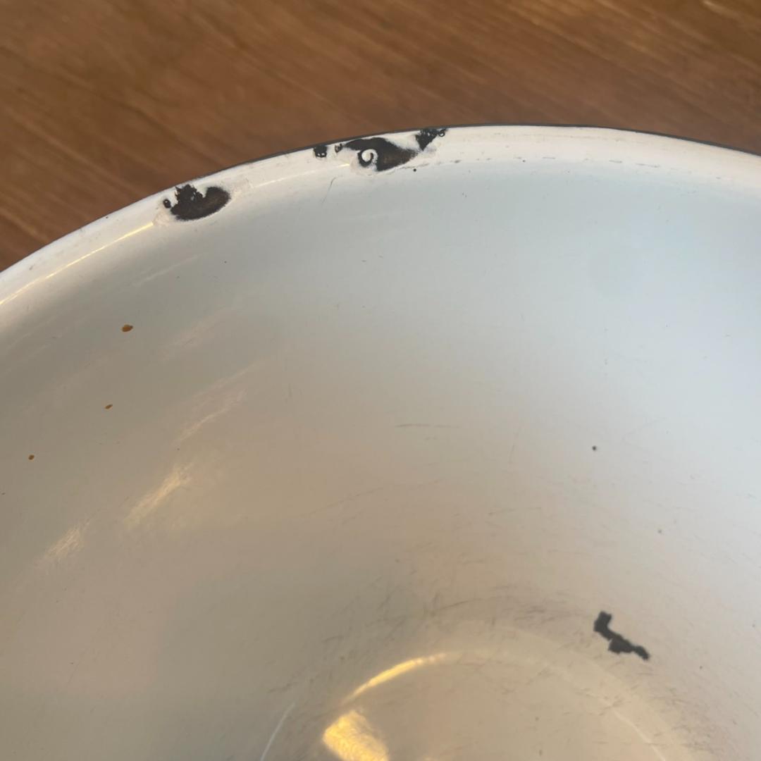 イギリスアンティーク ホーロー コランダー ボウル セット ジャンク ビンテージ