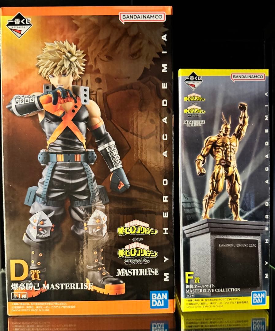 D賞 爆豪勝己　Ｆ賞 銅像オールマイト　一番くじ　セット