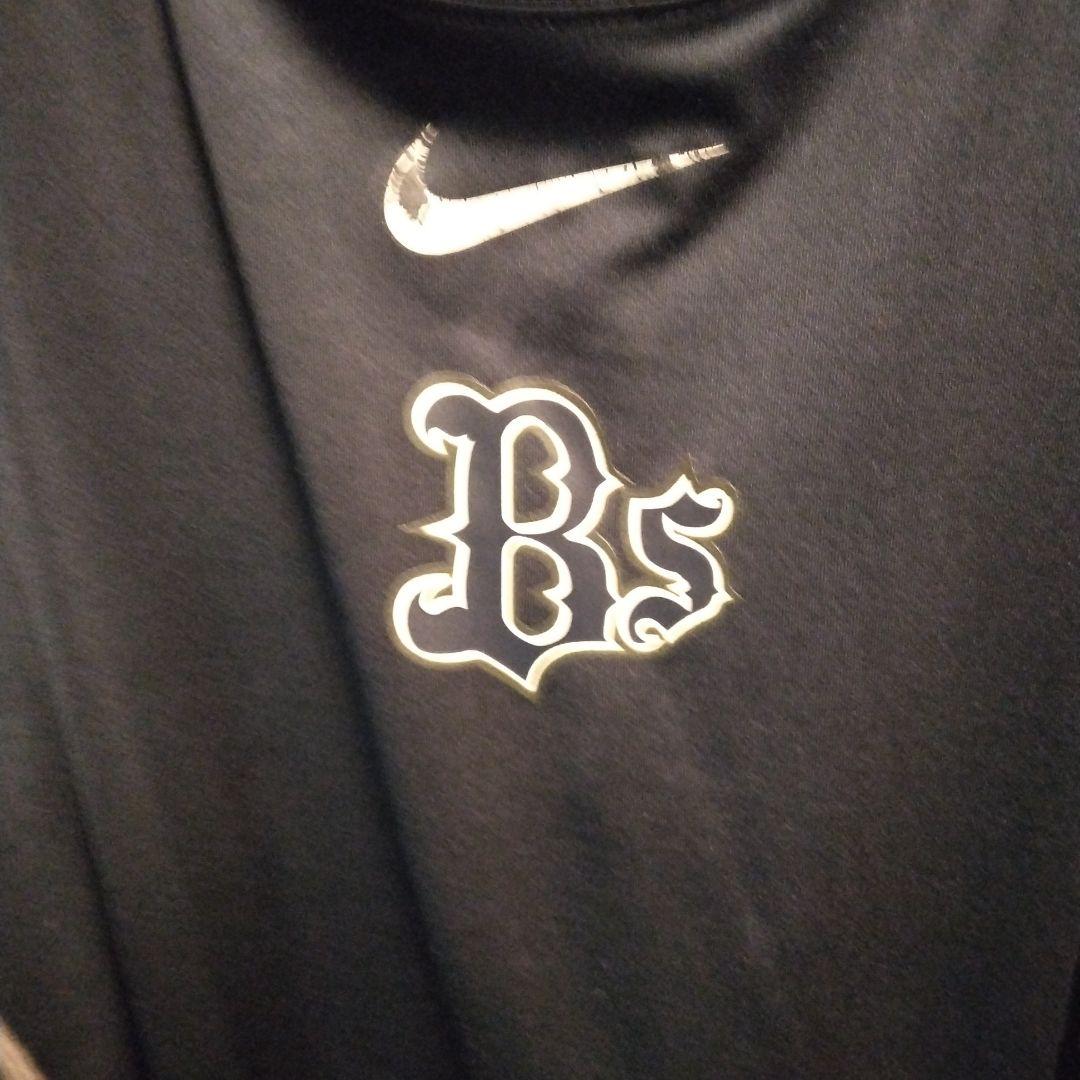 野球ウェア　ナイキ半袖シャツバファローズLLサイズホームランネイビーユニフォーム