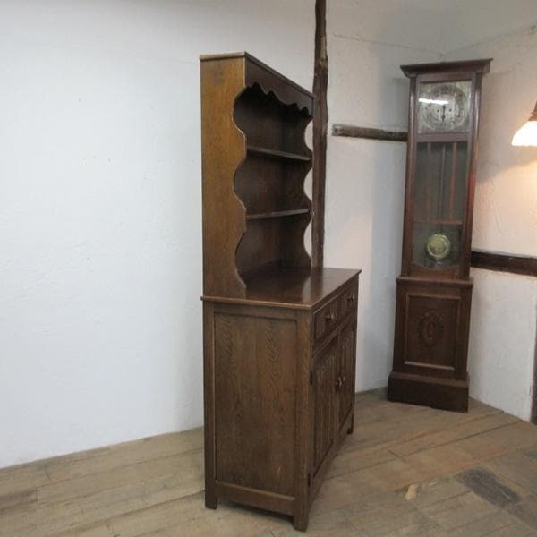 イギリス アンティーク 家具 ドレッサー カップボード キャビネット 6053e