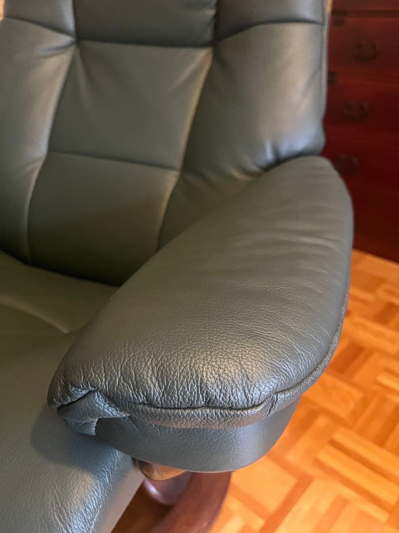 エコーネス　ストレスレスチェア＆オットマン・本革・EKORNES グリーン