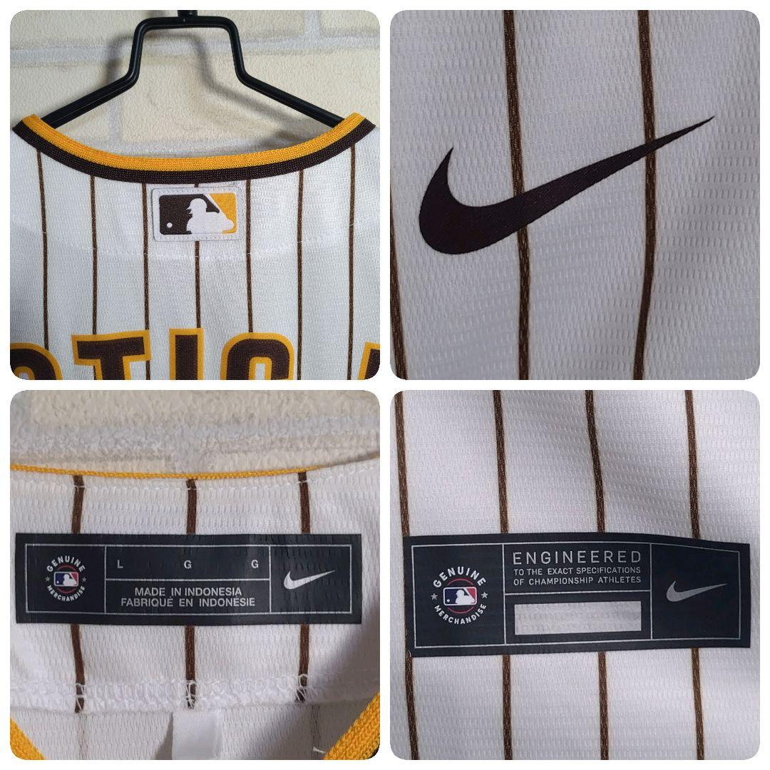 ナイキ★MLB パドレス タティス.Jr ユニホーム ゲームシャツ ホーム L