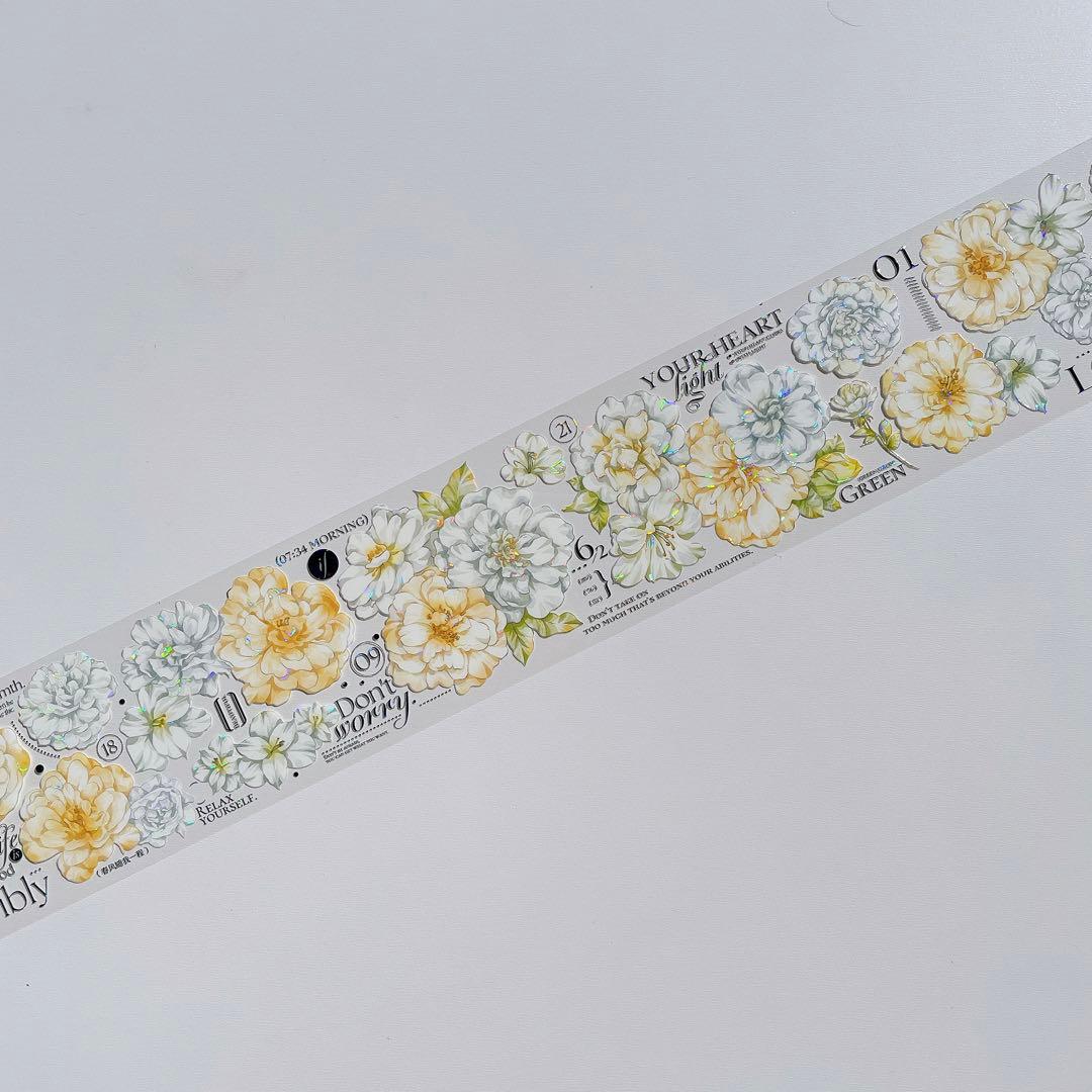 【M-531】 在野集&hoshi奶芙　春和花野　1ループ　マステ切り売り