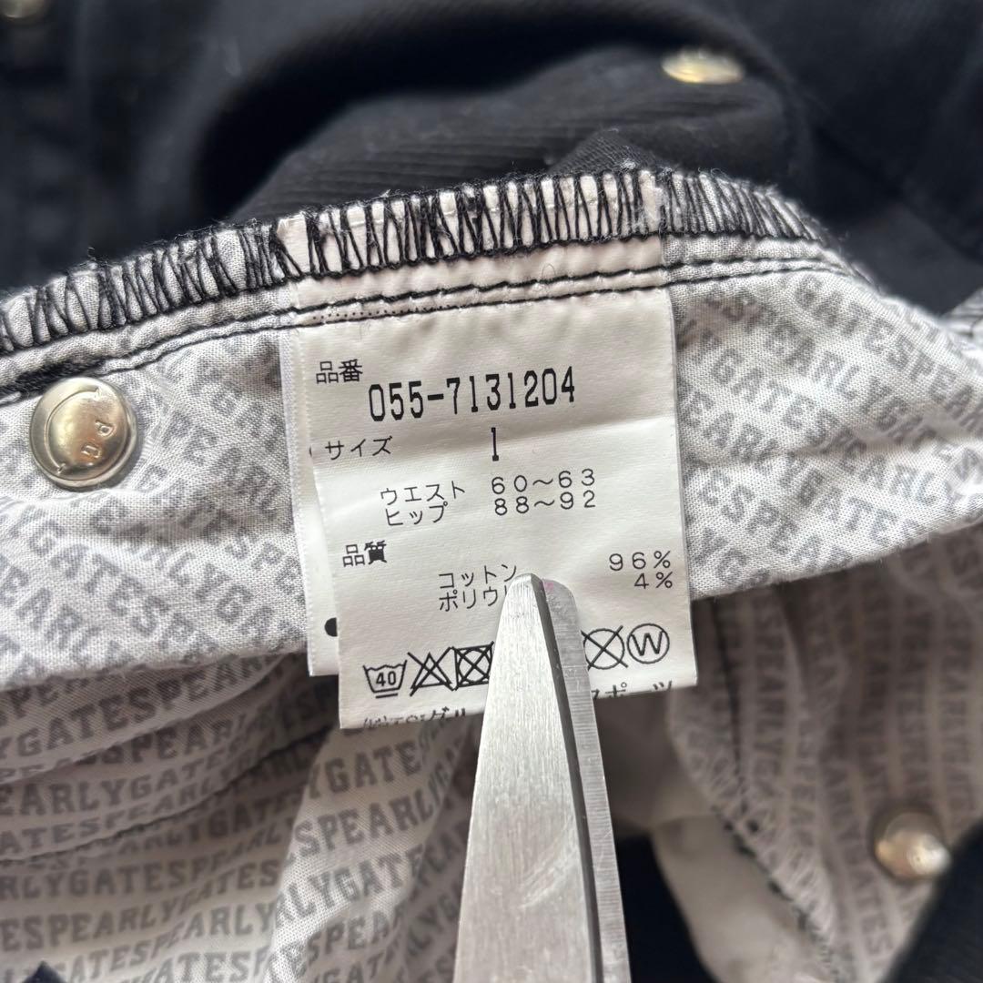 PEARLY GATES パーリーゲイツ ストレッチロングパンツ ブラック 1