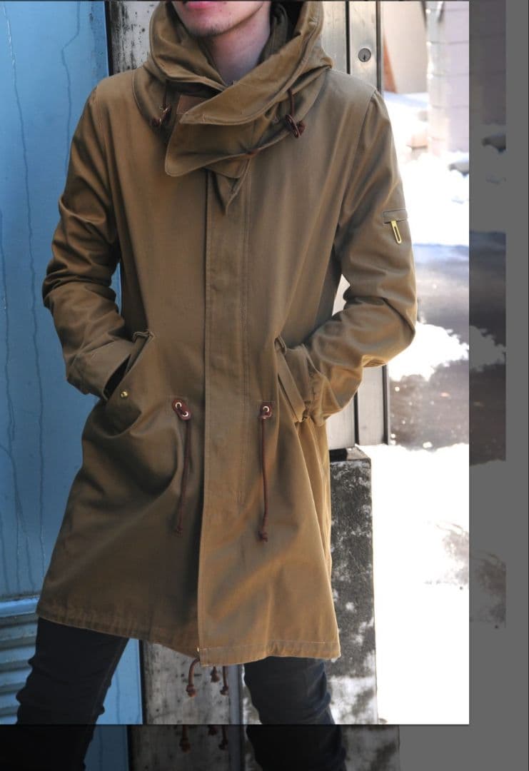 ガラアーベント モッズコート 黒 ブラック ロング丈 M