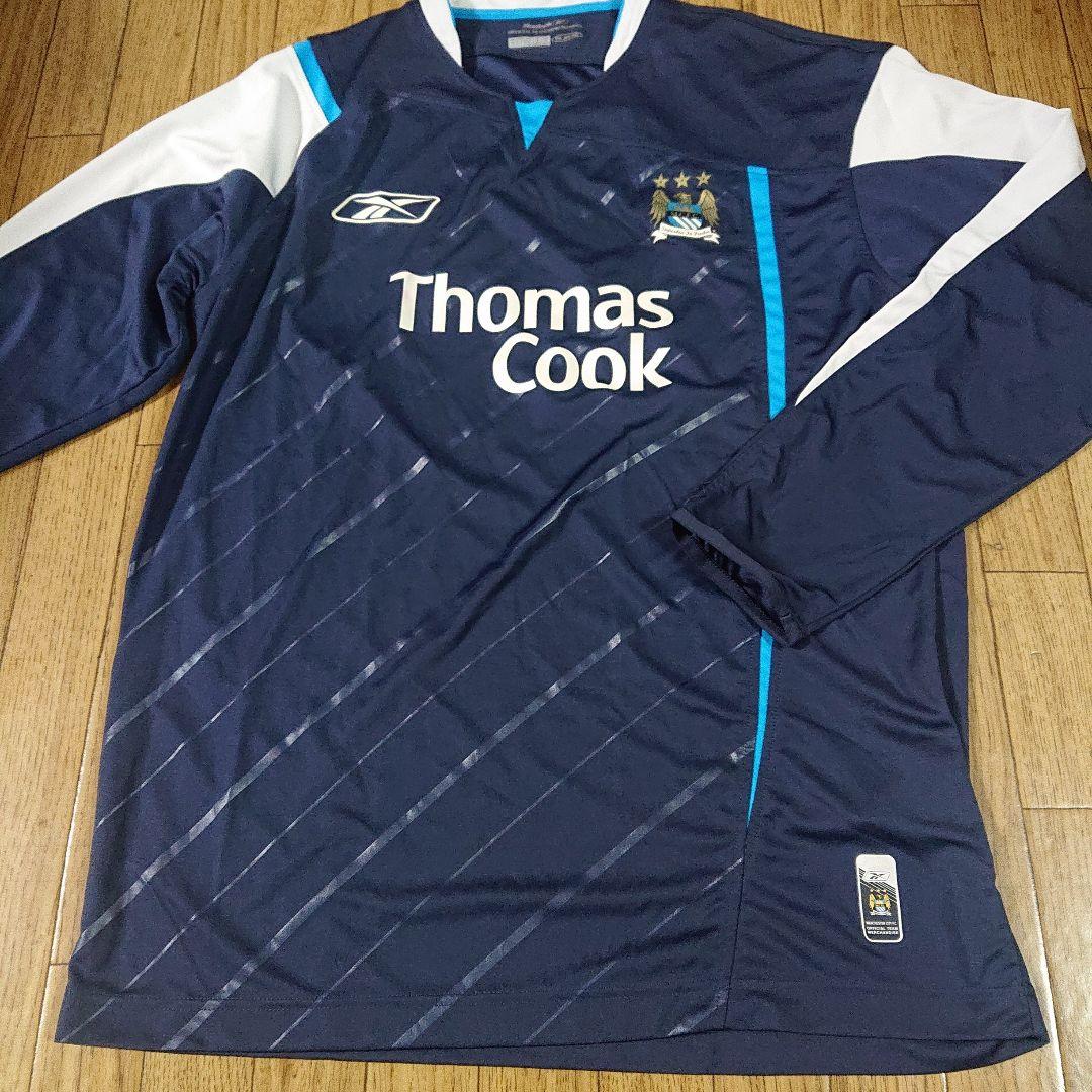 新品Reebokマンチェスターシティ長袖ユニフォーム紺