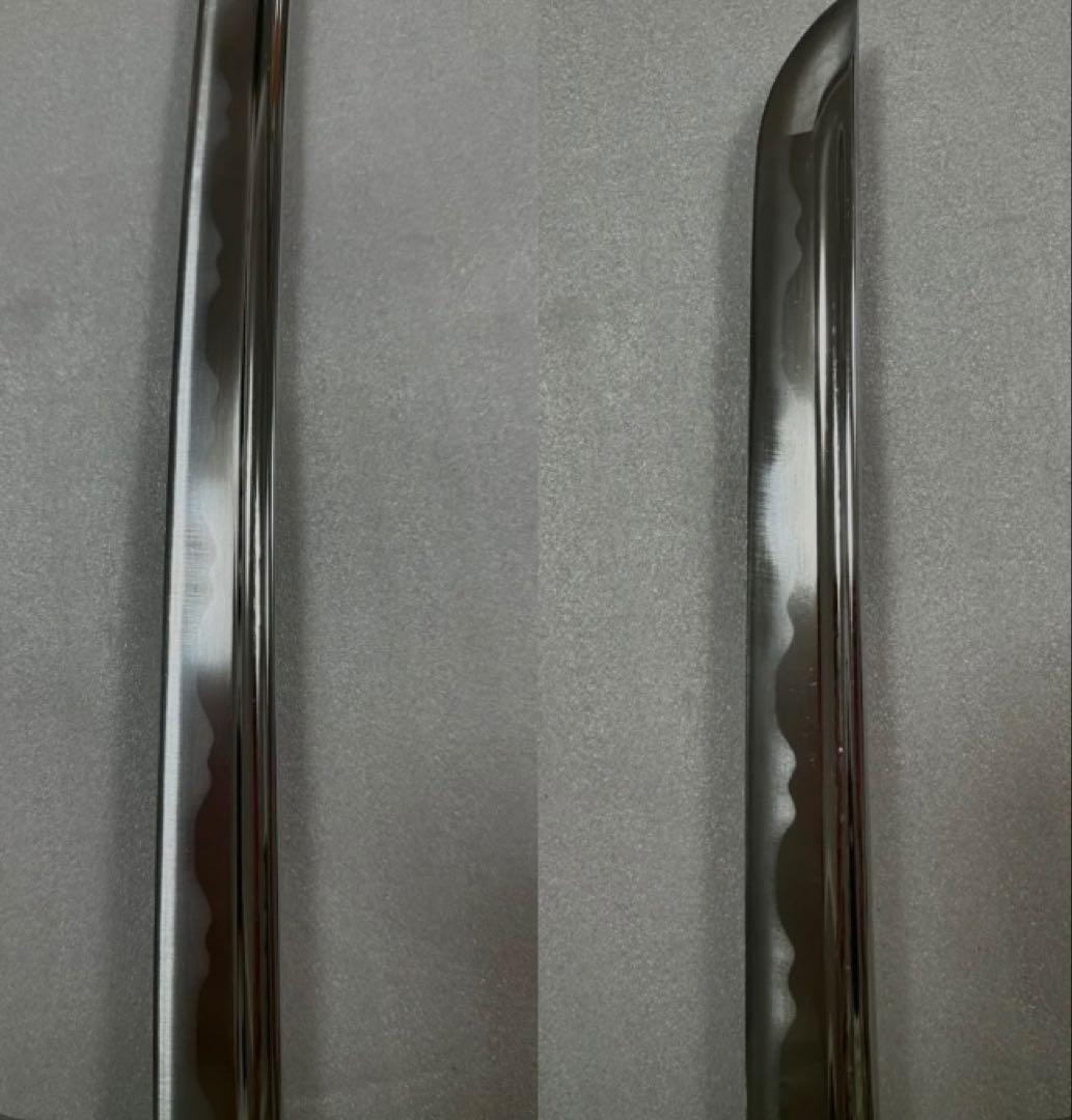 薄刃　居合練習用刀 黑鞘　鞘付き長さ104cm 鞘抜き重さ約928g