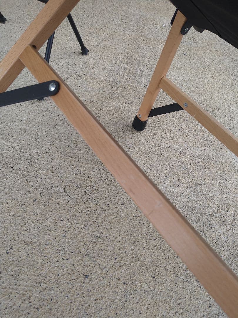 キャンプチェア2脚セット♪swen別注ウッドローチェア♪と焚き火チェアゆるキャン