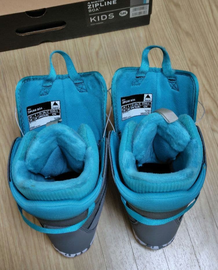 キッズ Burton ジップライン BOA スノーボードブーツ　23cm