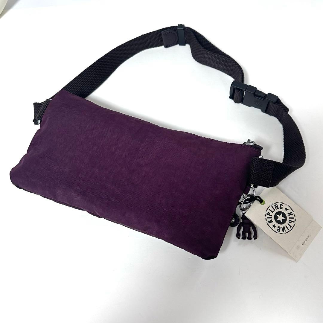 【未使用・タグ付き】Kipling ウエストバッグ クロスボディバッグ ロゴ