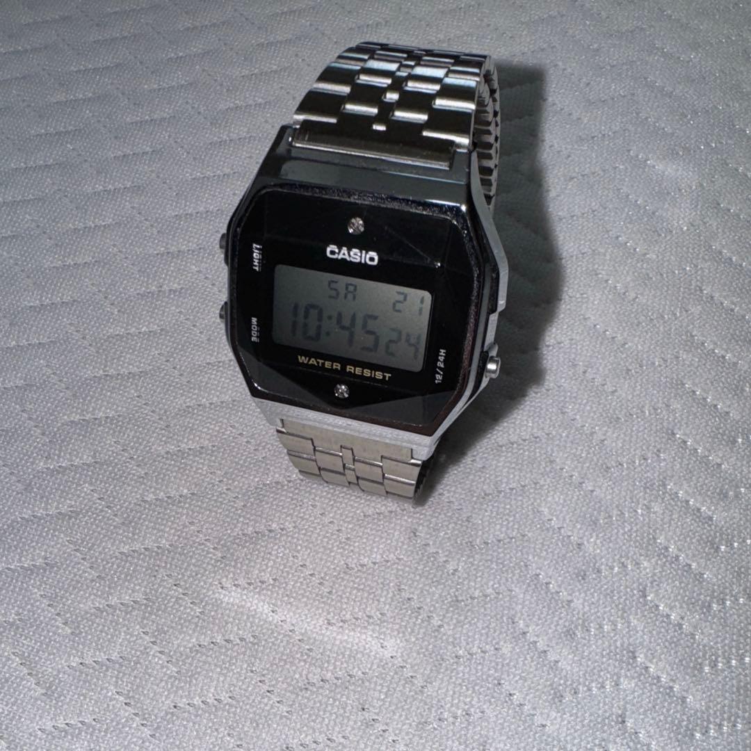 CASIO A159WAD-1 ダイヤ 2石 チープカシオ 腕時計 チプカシ