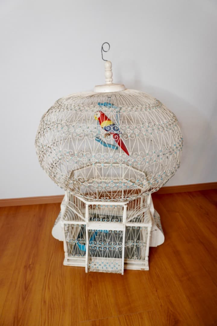 ヴィンテージ 特大鳥かご 高さ1m バードケージ