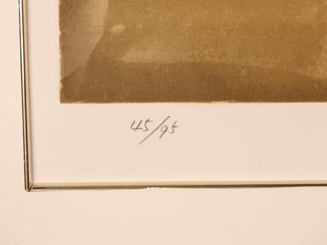 【真作】　山本文彦 「 想 」リトグラフ 10号 直筆サイン 裸婦　BK186