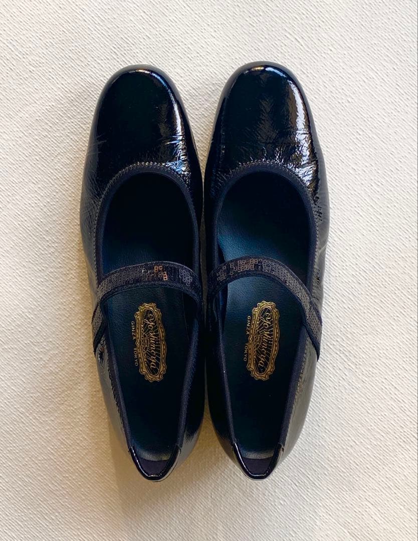 【新品未使用】銀座Yoshinoya 黒 パンプス 日本製