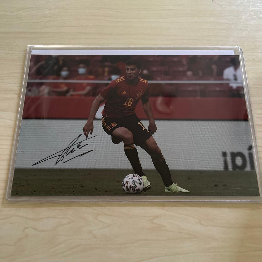 EURO  ロドリ スペイン代表  直筆サイン入りフォト 証明書付き Rodri