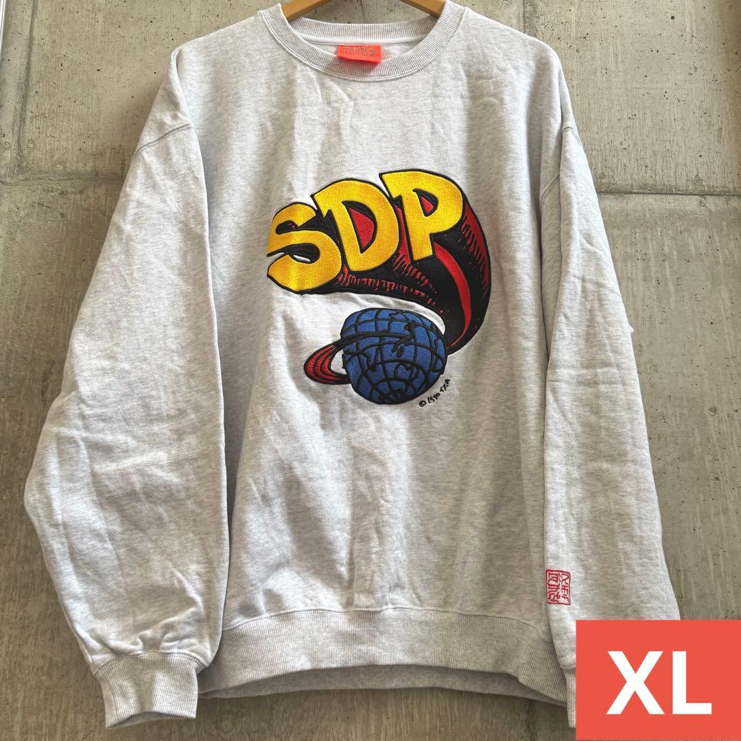 m*4様 スチャダラパー 刺繍ロゴ スウェット アッシュグレー XLサイズ